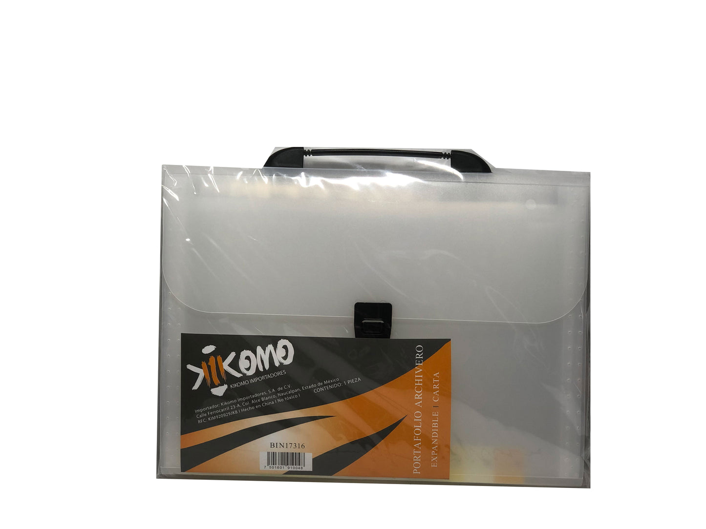 Portafolio Expandible con Asa y Broche – Tamaño Carta, Ideal para Documentos
