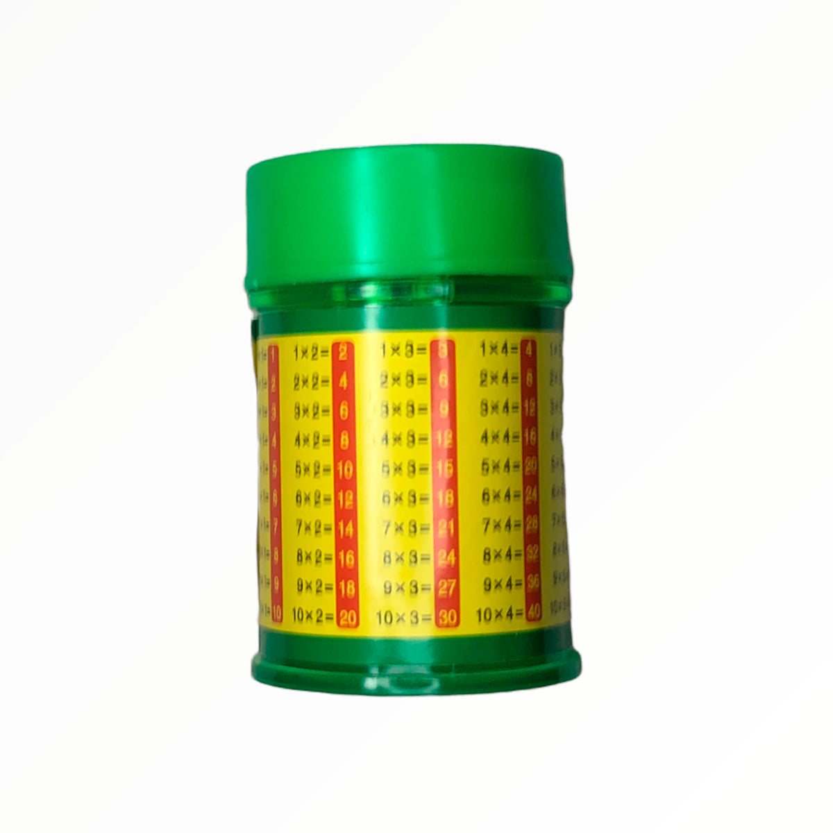 Sacapuntas Metálico Con Depósito Mediano Tablas De Multiplicar