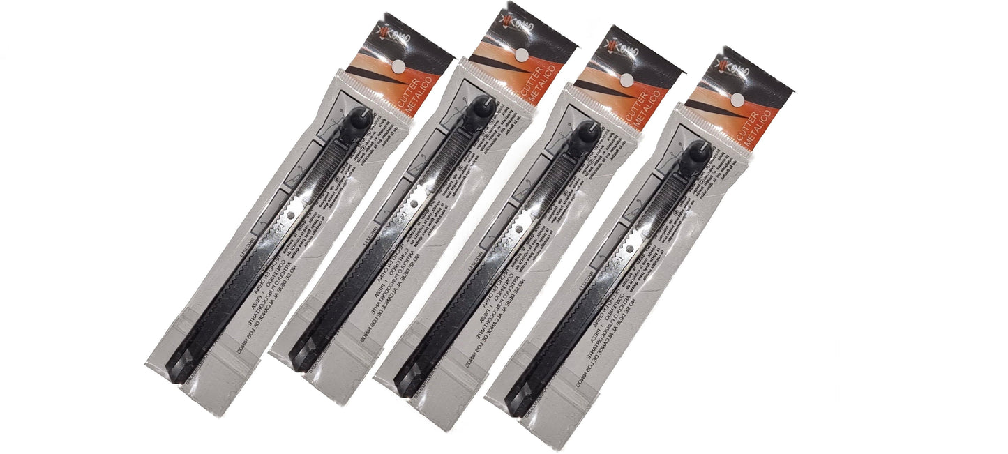 Cúter Metálico Tipo Exacto Chico – Resistente y Preciso