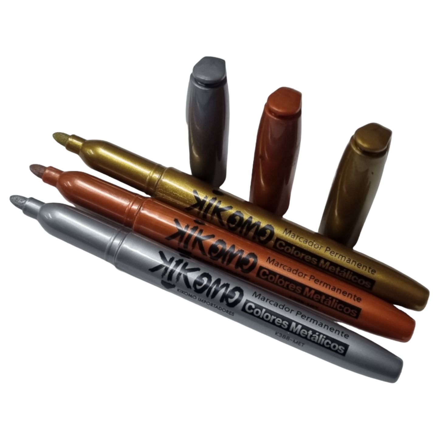 Marcador Permanente De Colores Metálicos En Blíster De 3 Piezas