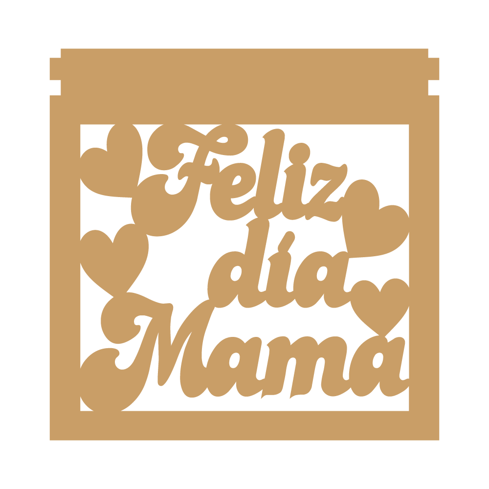 Caja Para Obsequios MDF 3MM Día De Las Madres