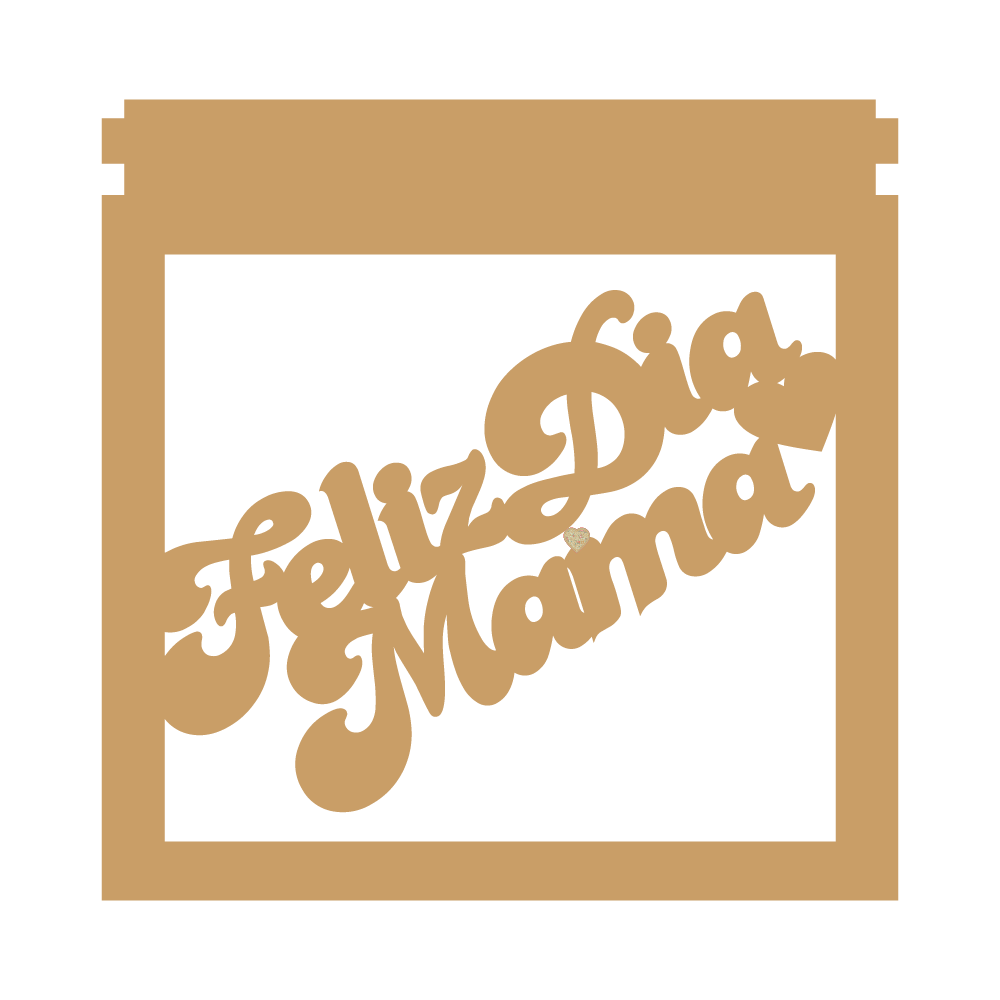 Caja Para Obsequios MDF 3MM Día De Las Madres