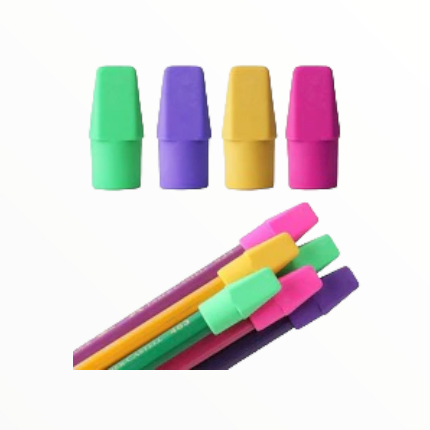 Blíster de 40 Gomas Para Lápiz Colores Surtidos