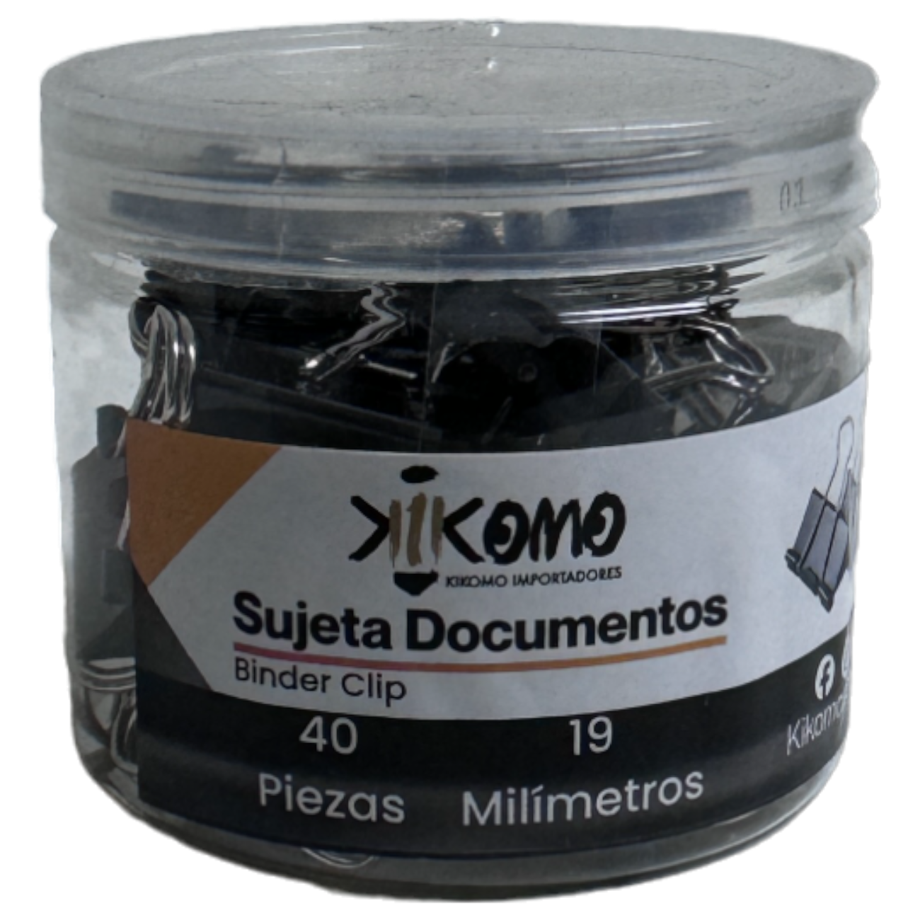 Clip Sujetador de De Hojas Metálico 19 MM