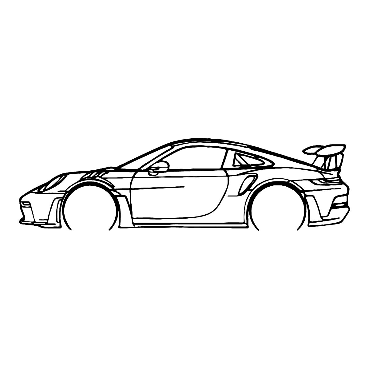 Cuadros de Autos – Corte Láser en MDF 60 x 12 cm