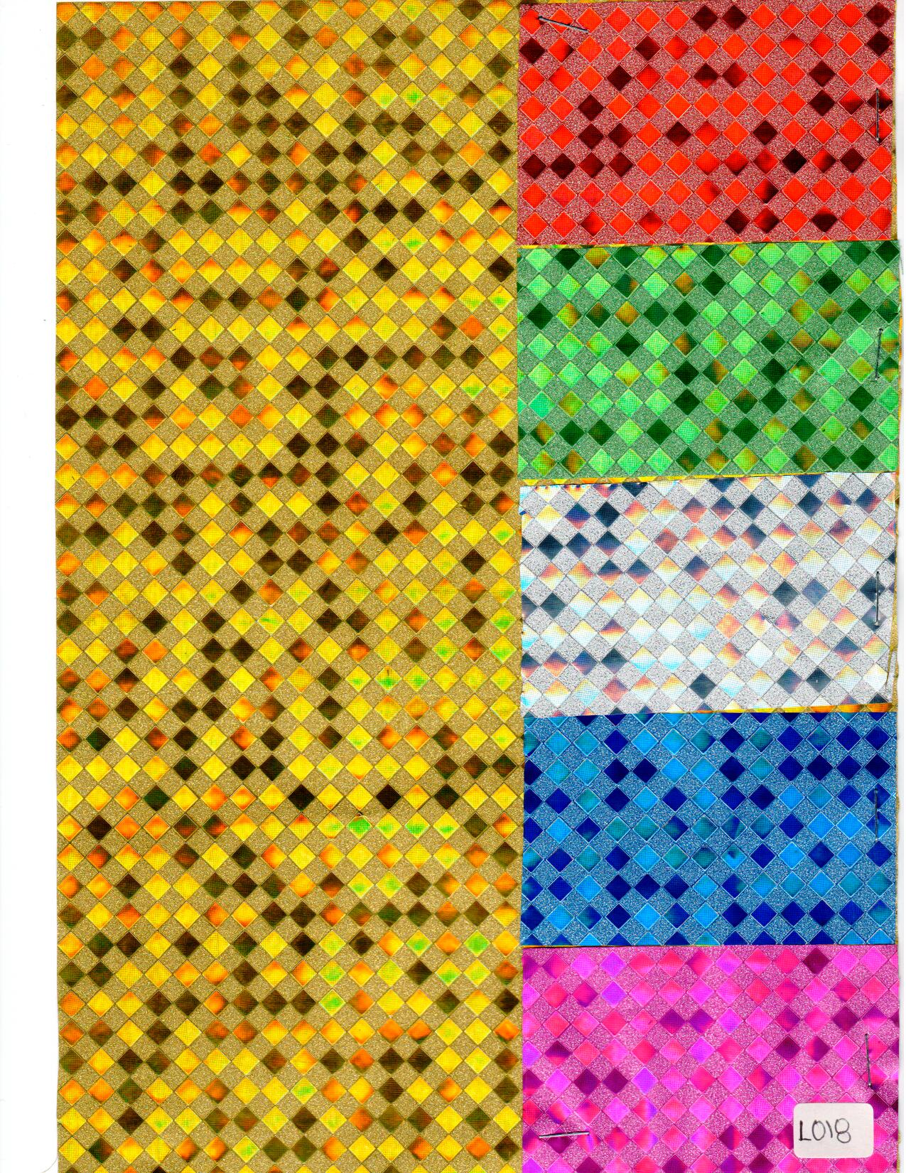 Papel diamantado para envoltura