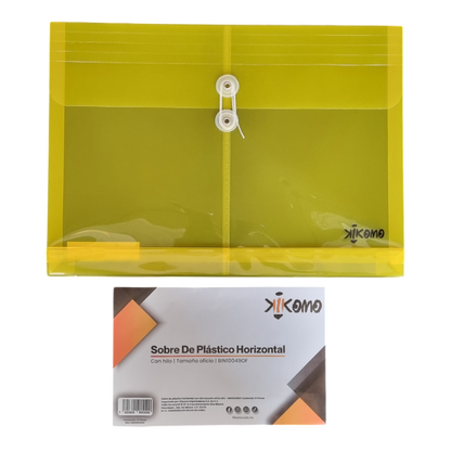 Sobre Horizontal Con Rondana E Hilo Tamaño Carta Y Oficio