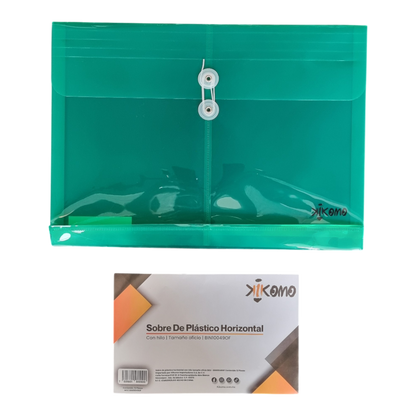 Sobre Horizontal Con Rondana E Hilo Tamaño Carta Y Oficio