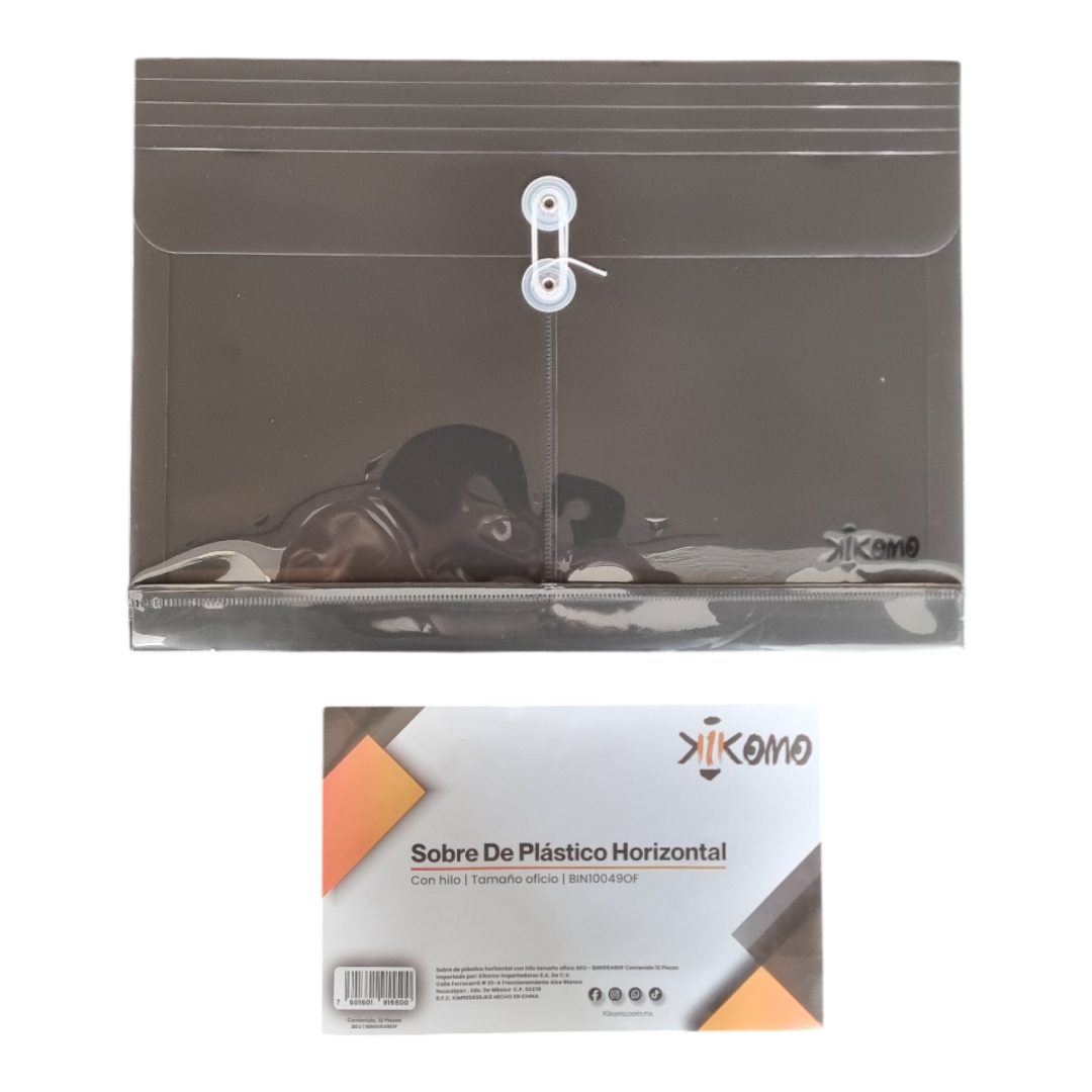 Sobre Horizontal Con Rondana E Hilo Tamaño Carta Y Oficio