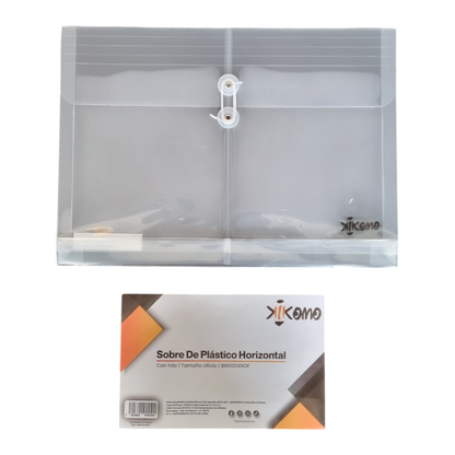 Sobre Horizontal Con Rondana E Hilo Tamaño Carta Y Oficio