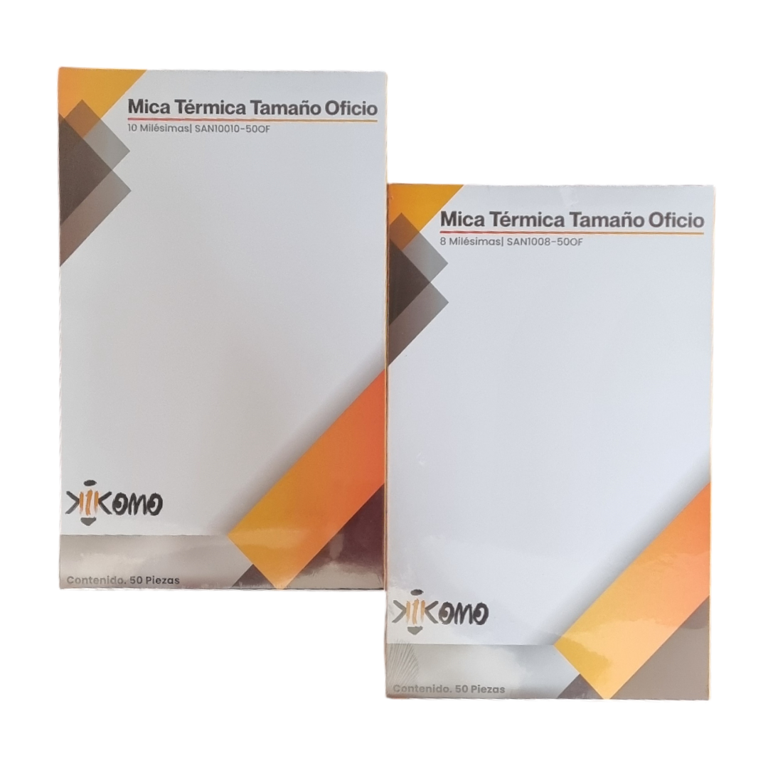 Mica Protectora Tamaño Oficio De 10 U 8 Milésimas