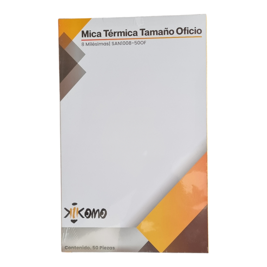 Mica Protectora Tamaño Oficio De 10 U 8 Milésimas