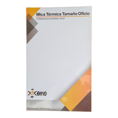 Mica Protectora Tamaño Oficio De 10 U 8 Milésimas