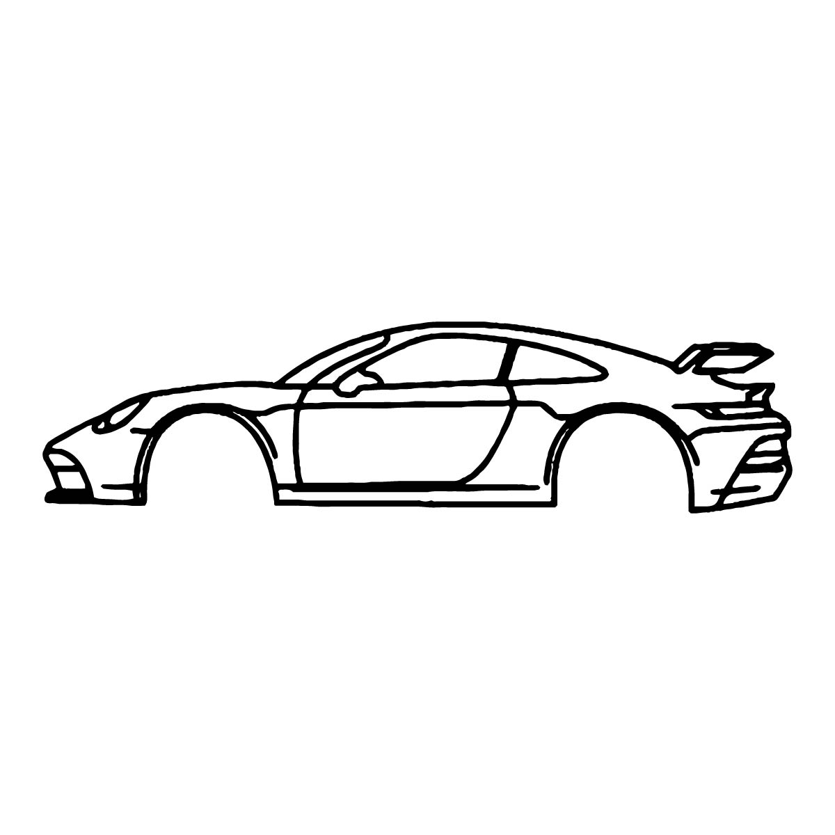 Cuadros de Autos – Corte Láser en MDF 90 x 18 cm