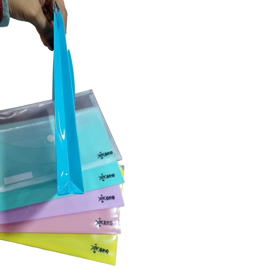 Sobre Con Broche y Zip Tamaño Carta Colores Pasteles