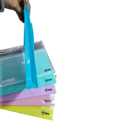 Sobre Con Broche y Zip Tamaño Carta Colores Pasteles