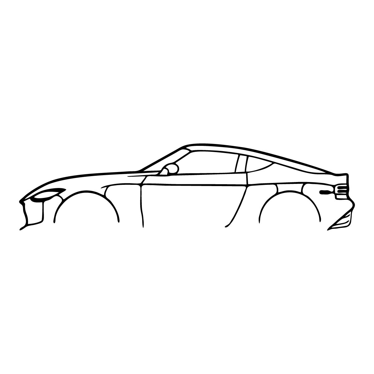 Cuadros de Autos – Corte Láser en MDF 90 x 18 cm