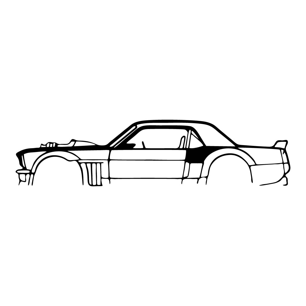 Cuadros de Autos – Corte Láser en MDF 90 x 18 cm