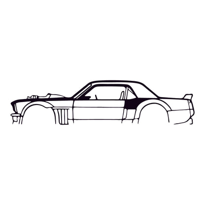 Cuadros de Autos – Corte Láser en MDF 90 x 18 cm