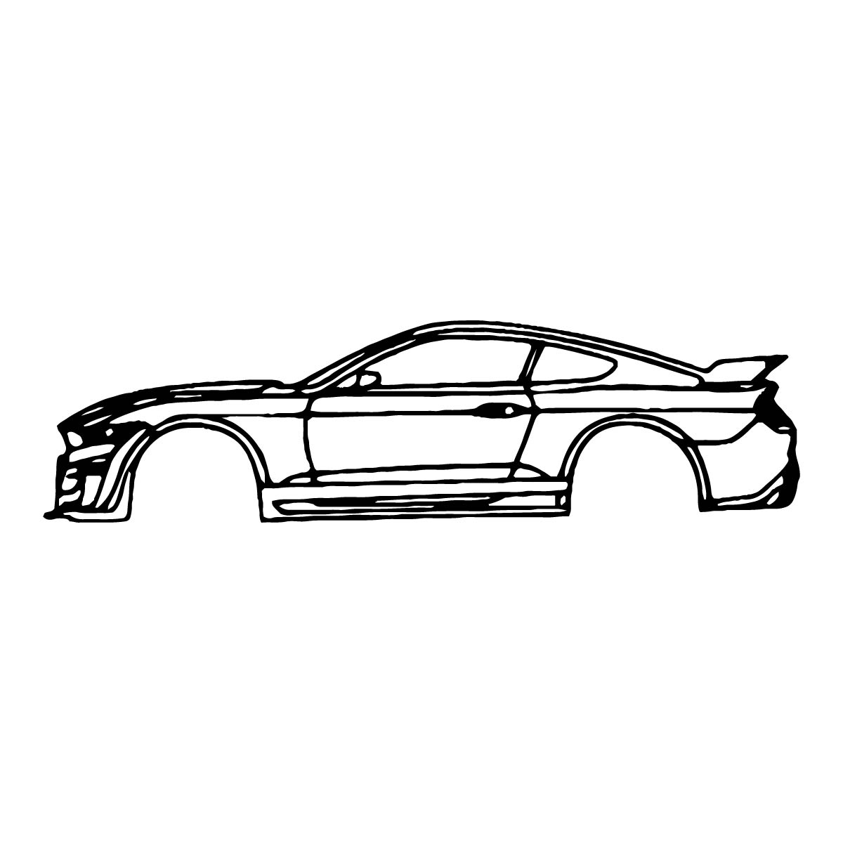 Cuadros de Autos – Corte Láser en MDF 90 x 18 cm