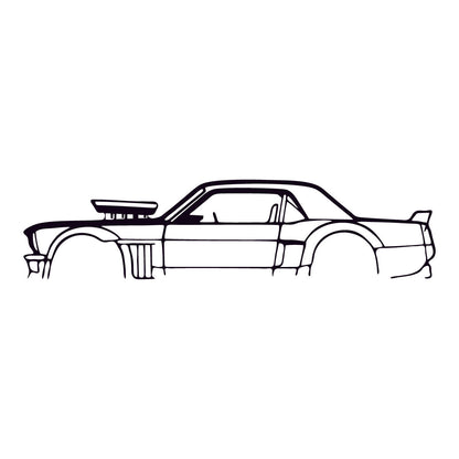 Cuadros de Autos – Corte Láser en MDF 90 x 18 cm