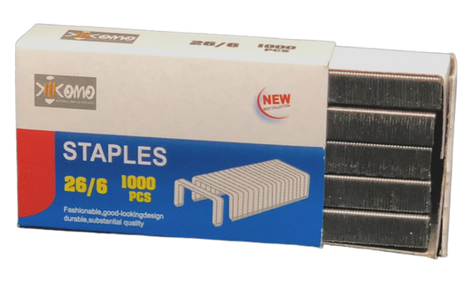 Caja de Grapas Metálicas Tamaño Estándar 12 cajas con 1000 piezas