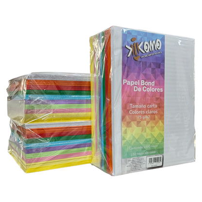 Hoja De Color Tamaño Carta Colores Claros