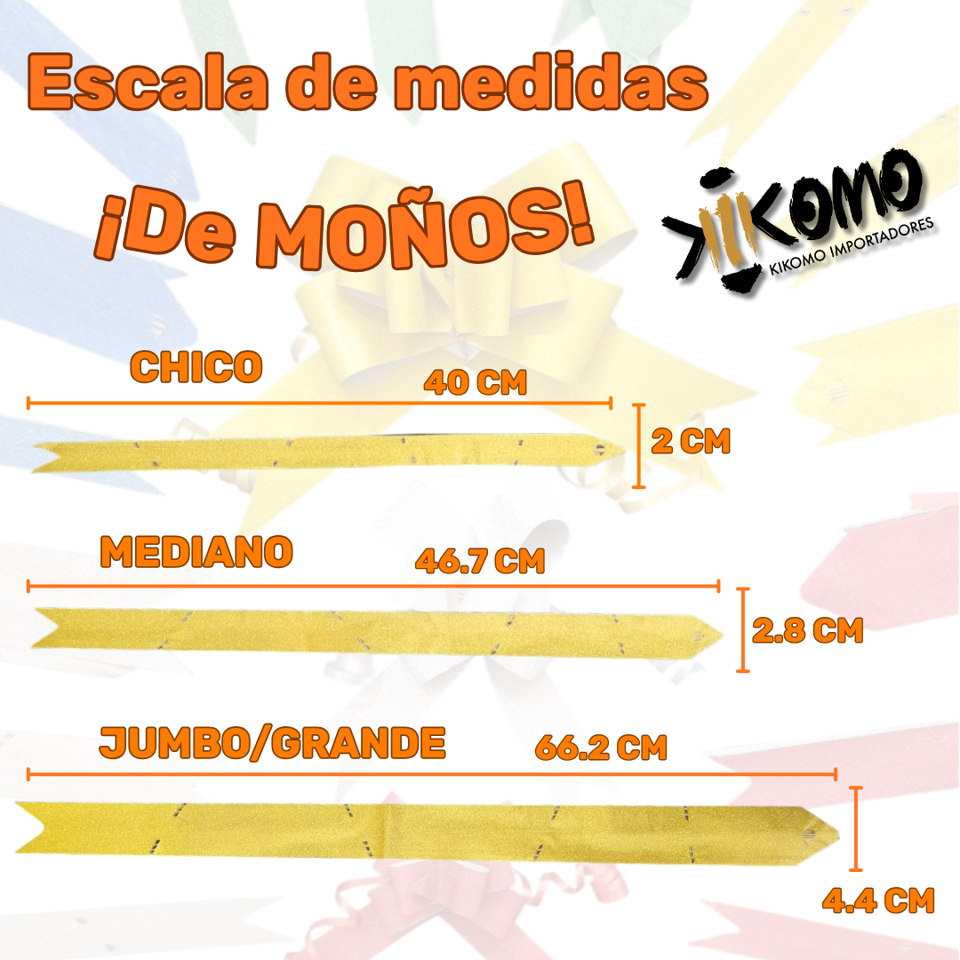 Moño Mágico Bolsa De 20 Paquetes Con 10 Piezas De Un Solo Color