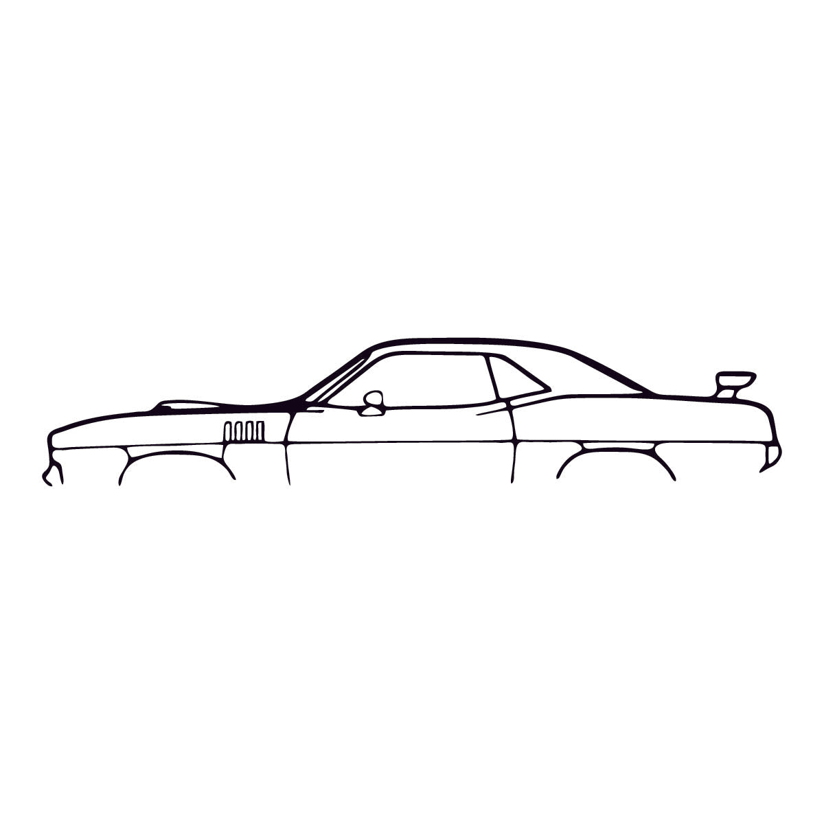 Cuadros de Autos – Corte Láser en MDF 90 x 18 cm