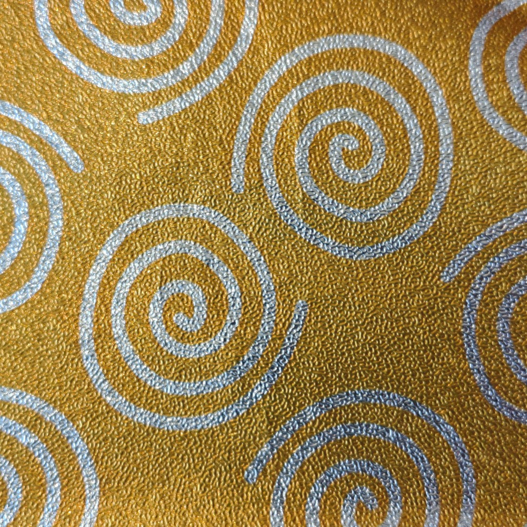 Papel Gofrado Con Patones Plateados Paquete Con 25 Pliegos