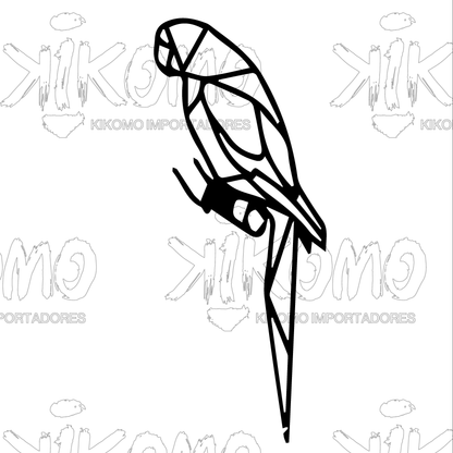 Pajaros y aguilas Geométrico – Cuadro en MDF Negro