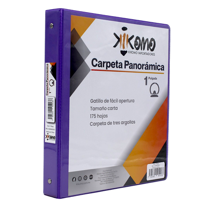 Carpeta de 1 Pulgada – Organizador de Documentos con Anillos Metálicos