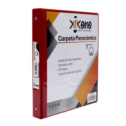 Carpeta de 1 Pulgada – Organizador de Documentos con Anillos Metálicos