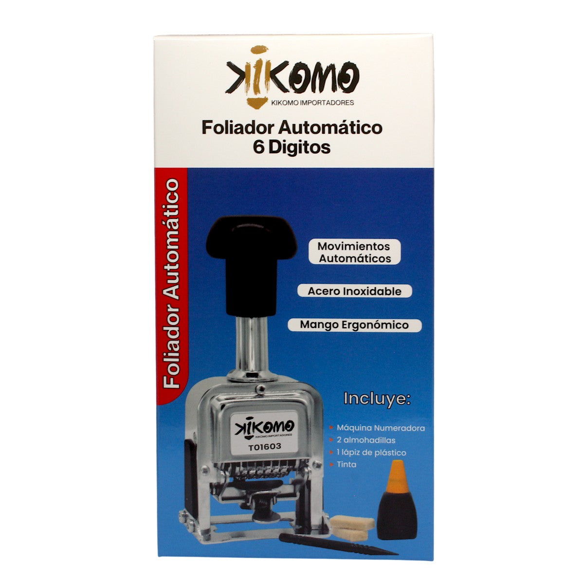 Sello Foliador Automático de 6 Dígitos